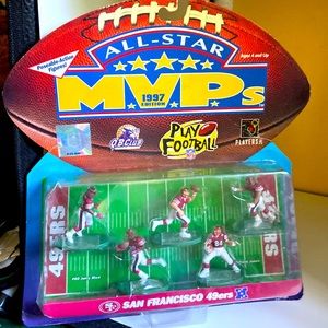 All Star MVP 49’s figures 1.5” tall still sealed in original packaging. Sealed